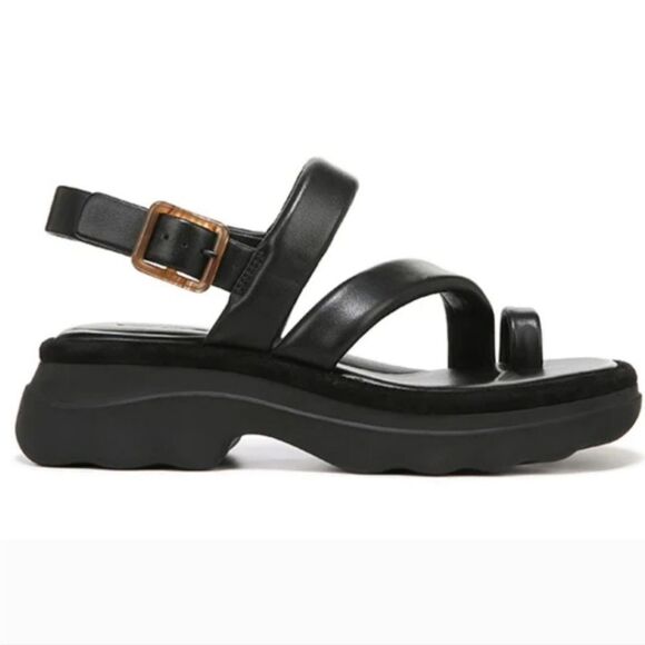 BRAND NEW VINCE WOMEN'S SANTA CRUZ LEATHER ANKLE STRAP PLATFORM SANDALS - Picture 10 of 16